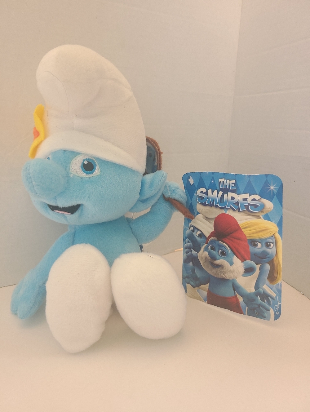 Vanity Smurf Stuffed Plush Figure Doll The Smurfs Movie, Pre-owned